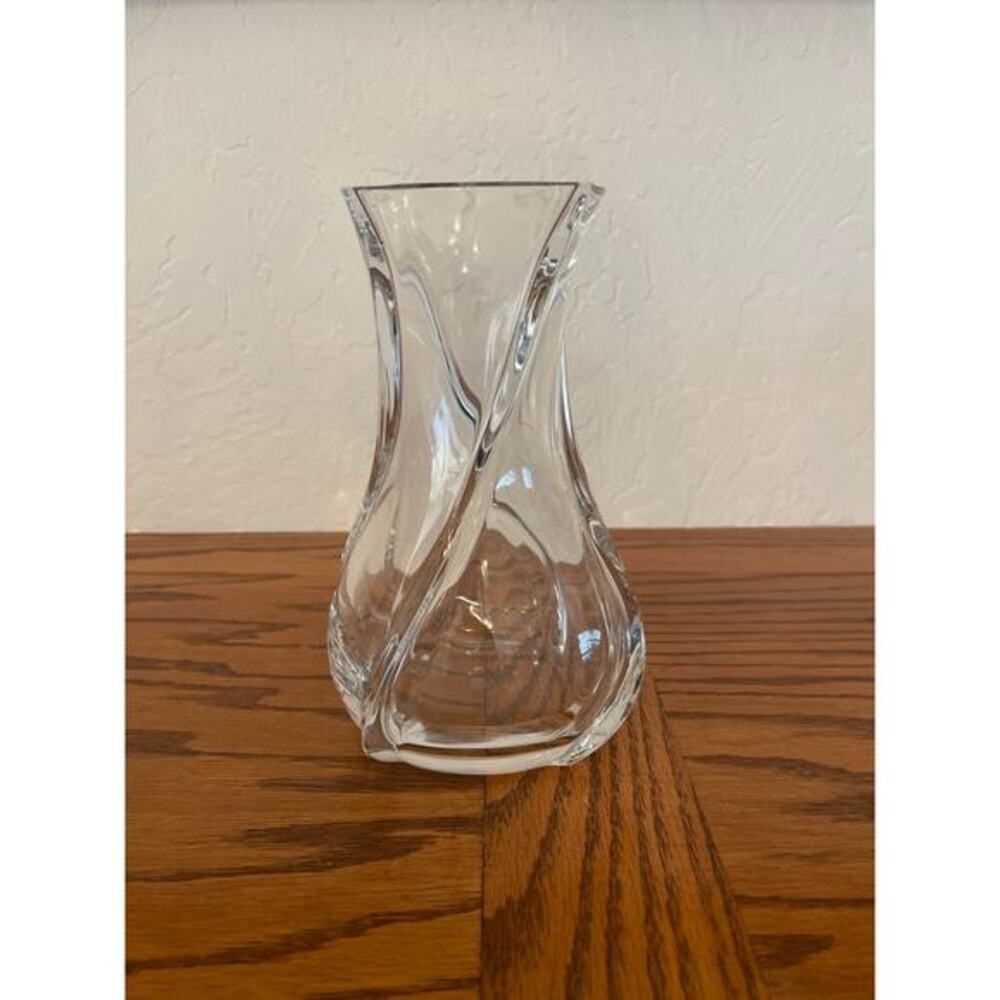 Serpentine Model Crystal Vase By BACCARAT